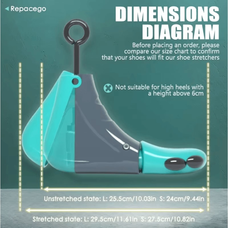 Repacego Adjustable Shoe Stretcher And Shoe Tree Universal Shoe Expander For Men And Women 4