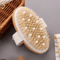 2in1 Natural Bristle Body Massage Brush Dry Skin Exfoliator And AntiCellulite Circulation Massager 3