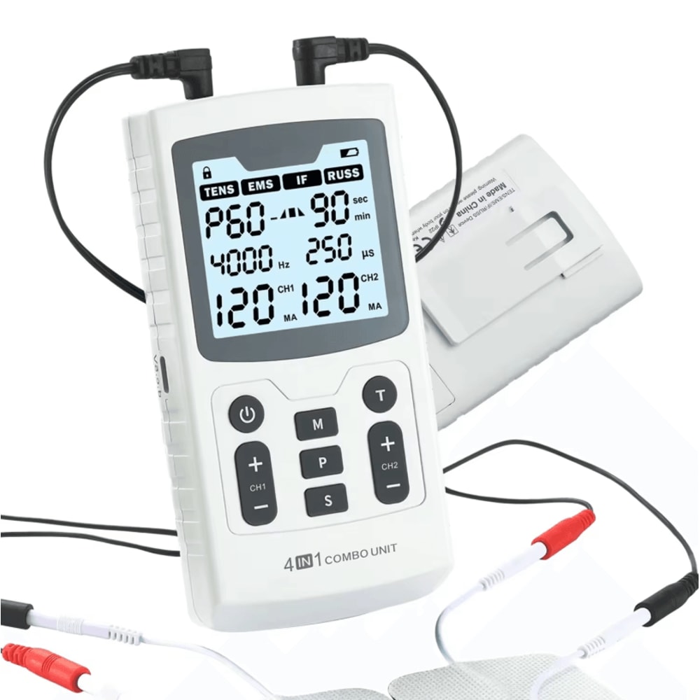 4in1 Electric Muscle Stimulator With TENS EMS Interferential And RUSS Modes 2