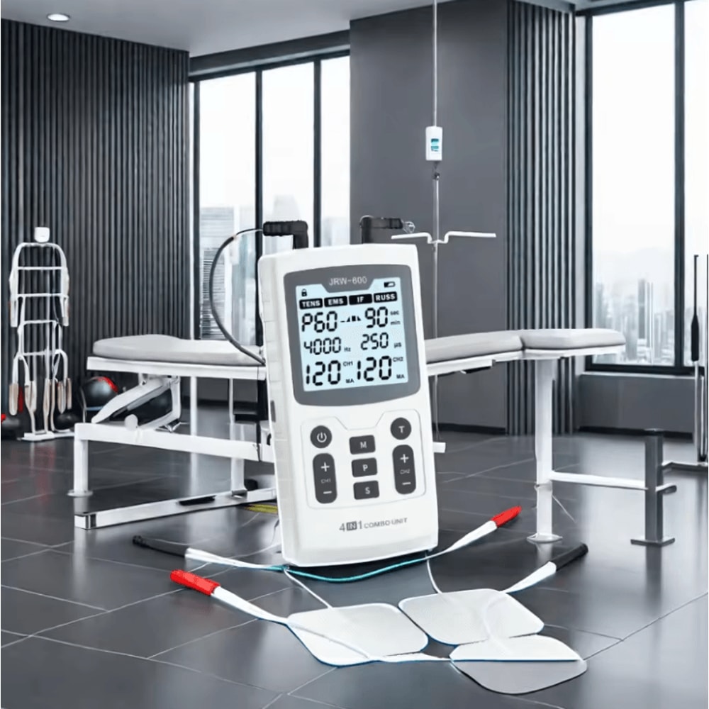 4in1 Electric Muscle Stimulator With TENS EMS Interferential And RUSS Modes 4