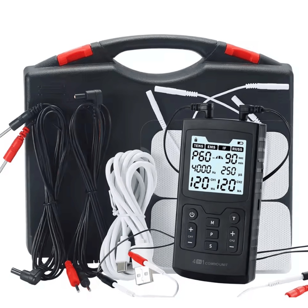 4in1 Electric Muscle Stimulator With TENS EMS Interferential And RUSS Modes 6