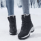 Waterproof Womens Snow Boots With Fur Lining And NonSlip Platform Sole 1