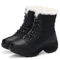 Waterproof Womens Snow Boots With Fur Lining And NonSlip Platform Sole 5
