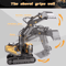 4WD Remote Control Excavator And Bulldozer RC Construction Vehicle Toy Alloy Dump Truck For Kids 4