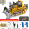 4WD Remote Control Excavator And Bulldozer RC Construction Vehicle Toy Alloy Dump Truck For Kids 6