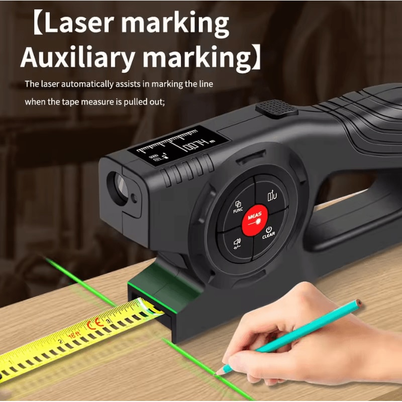 Snakol 3in1 Laser Tape Measure High Accuracy Laser Distance Meter And Electronic Ruler 2