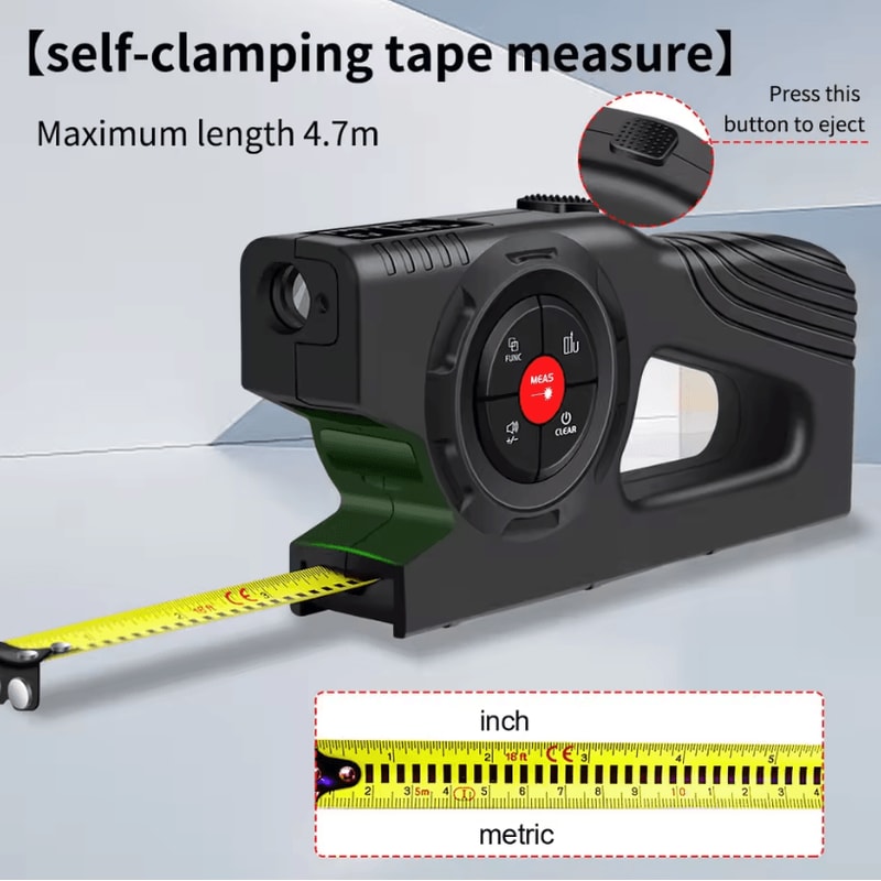 Snakol 3in1 Laser Tape Measure High Accuracy Laser Distance Meter And Electronic Ruler 5