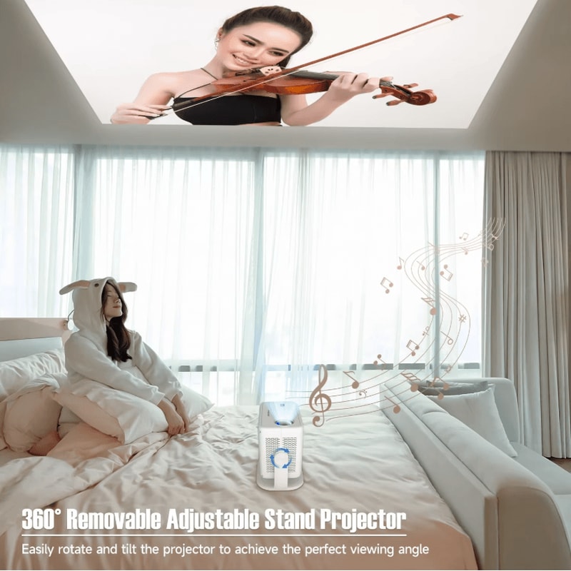 Magcubic Native 1080P Android 14 Projector 650ANSI Outdoor And Home Cinema With Auto Keystone And 2