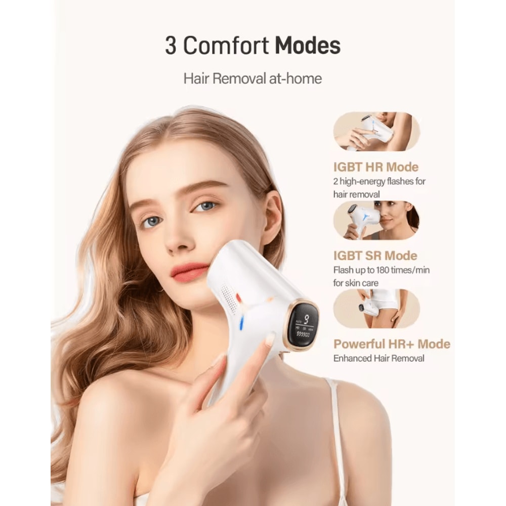 990000 Flashes IPL Laser Hair Removal PainFree Permanent Hair Removal For Body Bikini And Face 1