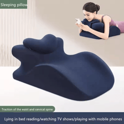 multifunctional prone sleeping pillow – comfort support bed cushion (21.65 by 14.57 by 7.87 in)