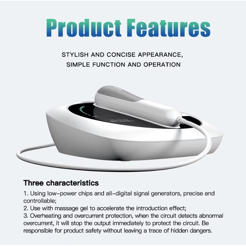 Ultrasound Physiotherapy Massage Device 1MHz NoDrug Muscle And Joint Pain Relief Machine 4