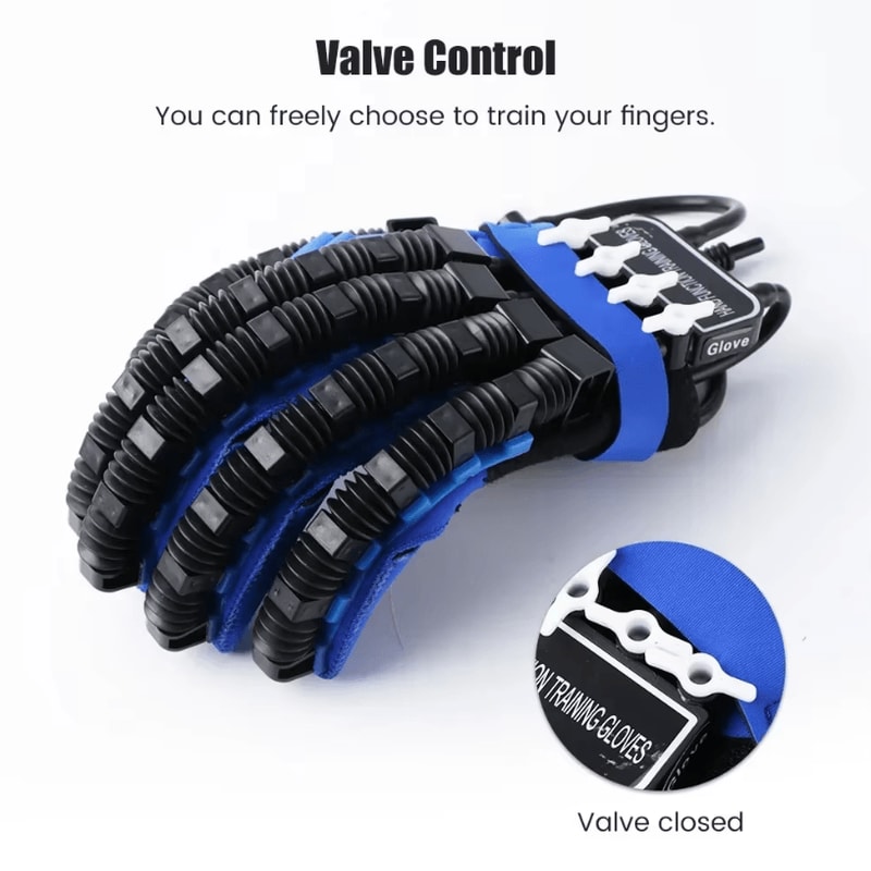 Left And Right Hand Finger Rehabilitation Exerciser Robot Gloves Stroke And Hemiplegia Therapy Tra 3