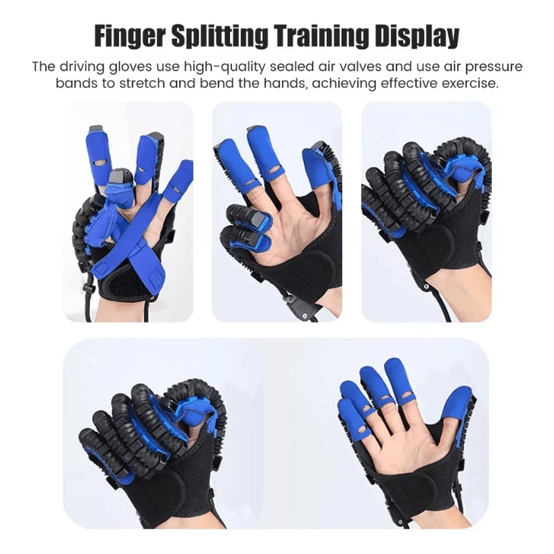 Left And Right Hand Finger Rehabilitation Exerciser Robot Gloves Stroke And Hemiplegia Therapy Tra 4