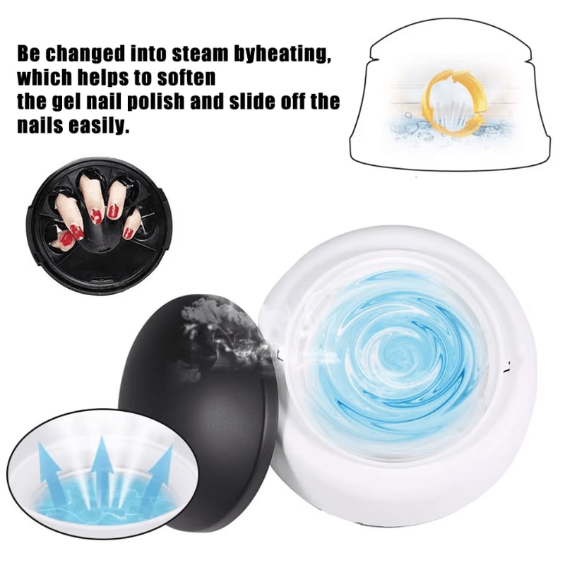 36W Steam Gel Nail Polish Remover Electric Nail Polish And Gel Remover Tool For Salon And Home 1