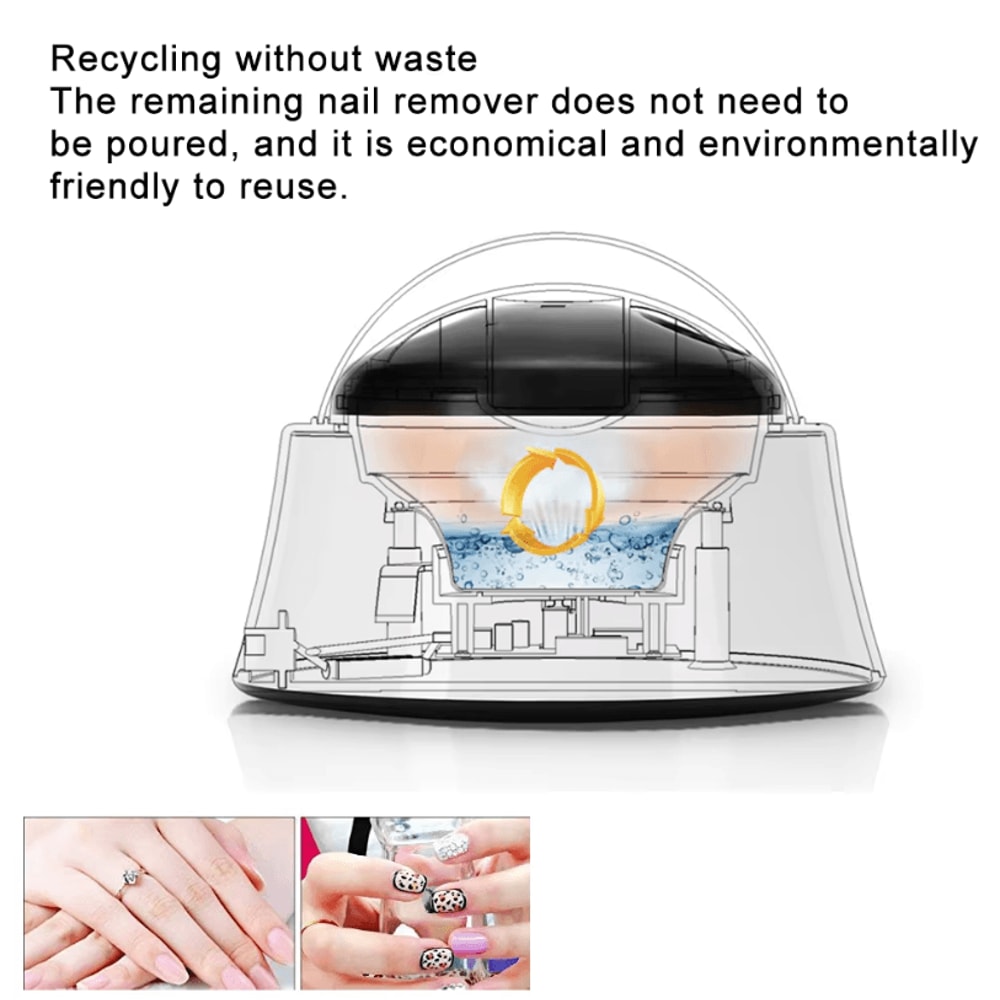 36W Steam Gel Nail Polish Remover Electric Nail Polish And Gel Remover Tool For Salon And Home 2