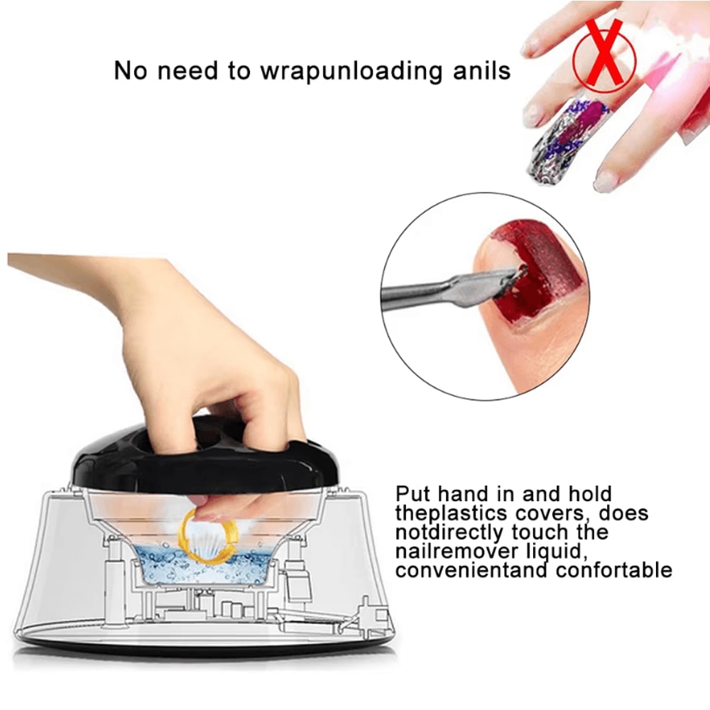 36W Steam Gel Nail Polish Remover Electric Nail Polish And Gel Remover Tool For Salon And Home 3