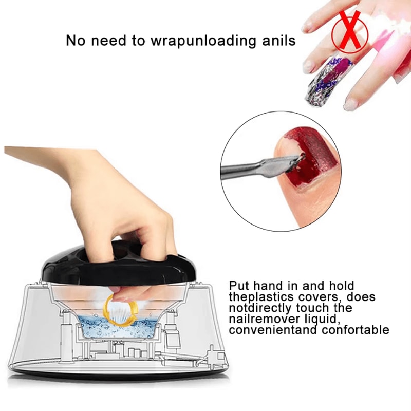 36W Steam Gel Nail Polish Remover Electric Nail Polish And Gel Remover Tool For Salon And Home 3