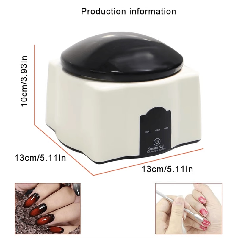 36W Steam Gel Nail Polish Remover Electric Nail Polish And Gel Remover Tool For Salon And Home 5