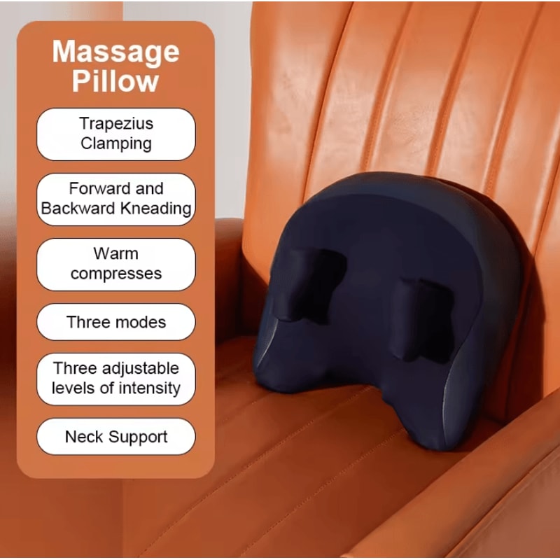 JAIYORL Wireless Electric Massage Pillow Heated Shiatsu Massager For Neck Back Waist And Legs 10