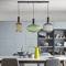 Retro Colorful Glass Pendant Lights Creative LED E27 Hanging Lighting For Living Room And Bedroom 2