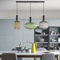 Retro Colorful Glass Pendant Lights Creative LED E27 Hanging Lighting For Living Room And Bedroom 2