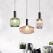 Retro Colorful Glass Pendant Lights Creative LED E27 Hanging Lighting For Living Room And Bedroom 3