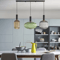 Retro Colorful Glass Pendant Lights Creative LED E27 Hanging Lighting For Living Room And Bedroom 5
