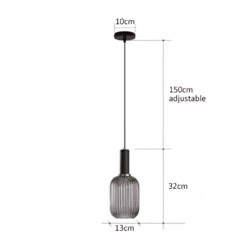 Retro Colorful Glass Pendant Lights Creative LED E27 Hanging Lighting For Living Room And Bedroom 9