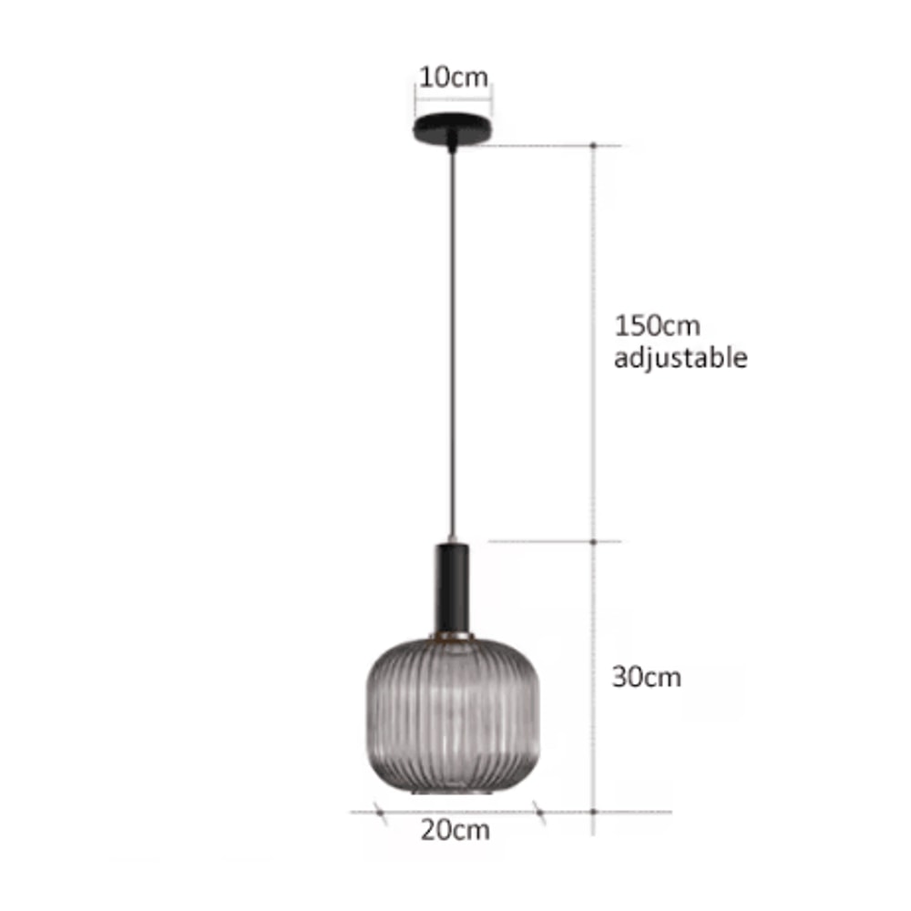 Retro Colorful Glass Pendant Lights Creative LED E27 Hanging Lighting For Living Room And Bedroom 10