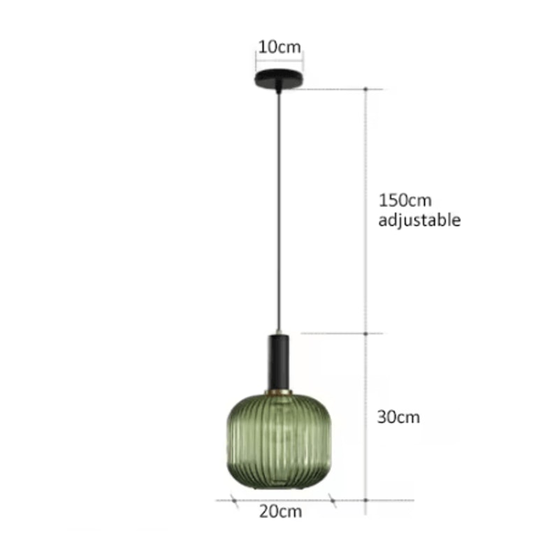 Retro Colorful Glass Pendant Lights Creative LED E27 Hanging Lighting For Living Room And Bedroom 13