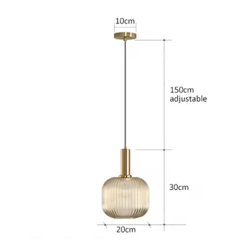 Retro Colorful Glass Pendant Lights Creative LED E27 Hanging Lighting For Living Room And Bedroom 16