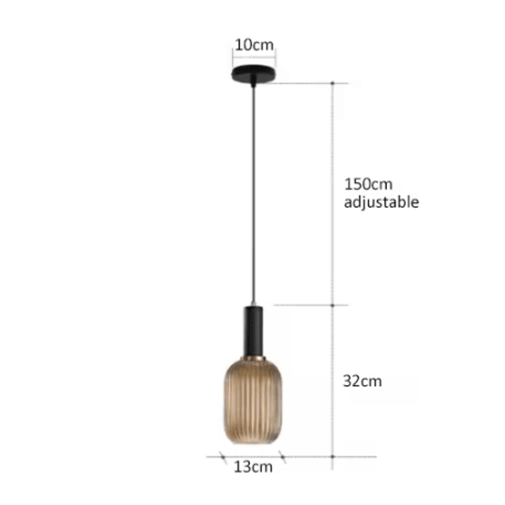 Retro Colorful Glass Pendant Lights Creative LED E27 Hanging Lighting For Living Room And Bedroom 6