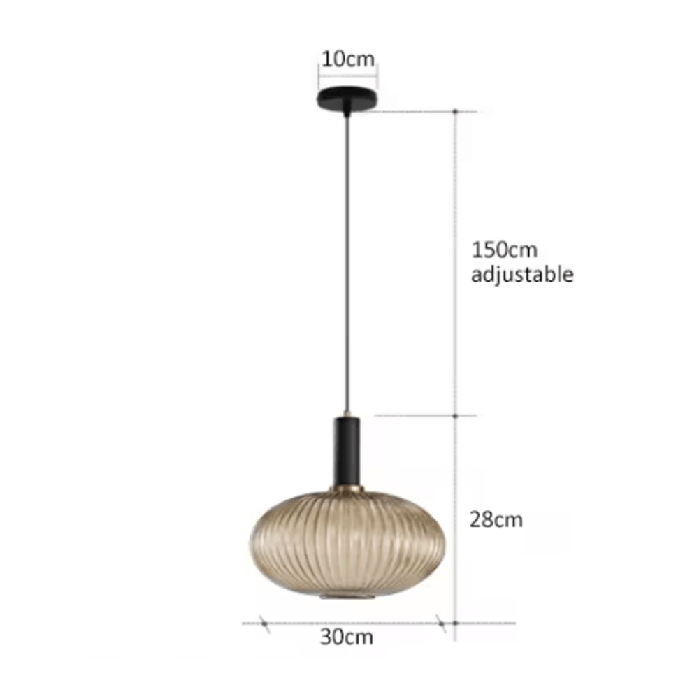 Retro Colorful Glass Pendant Lights Creative LED E27 Hanging Lighting For Living Room And Bedroom 8