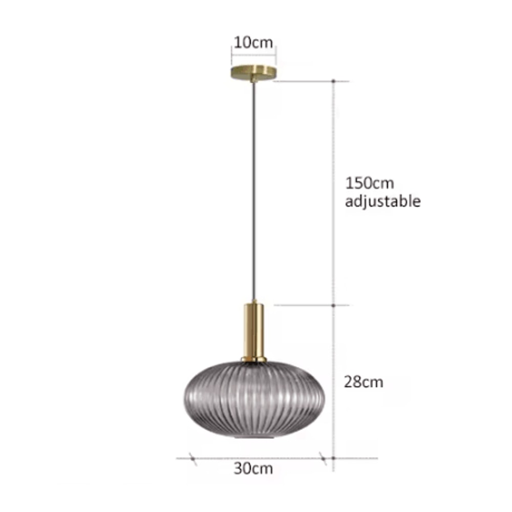 Retro Colorful Glass Pendant Lights Creative LED E27 Hanging Lighting For Living Room And Bedroom 20