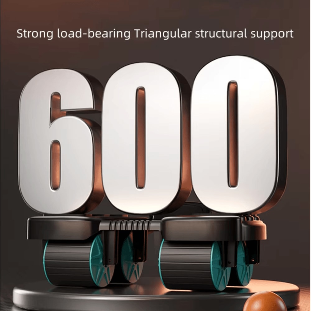 Six Elbow Abdominal Wheel Exerciser Automatic Rebound Core Training Slider For Home Gym Fitness 3