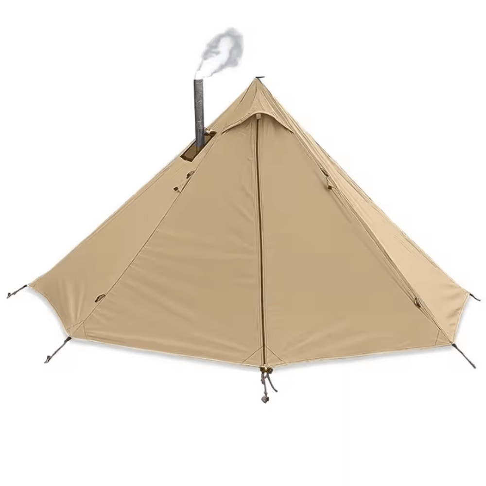 Ultralight Hot Tent With Chimney Window OnePerson Double Layer Tipi Teepee Bushcraft Shelter 8