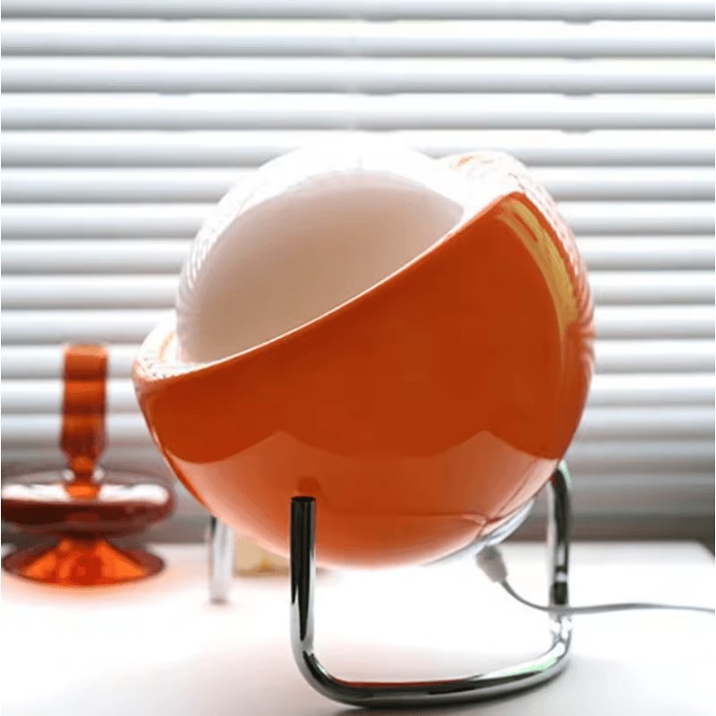 Nordic LED Table Lamp Retro Glass Decorative Bedside And Living Room Light 0