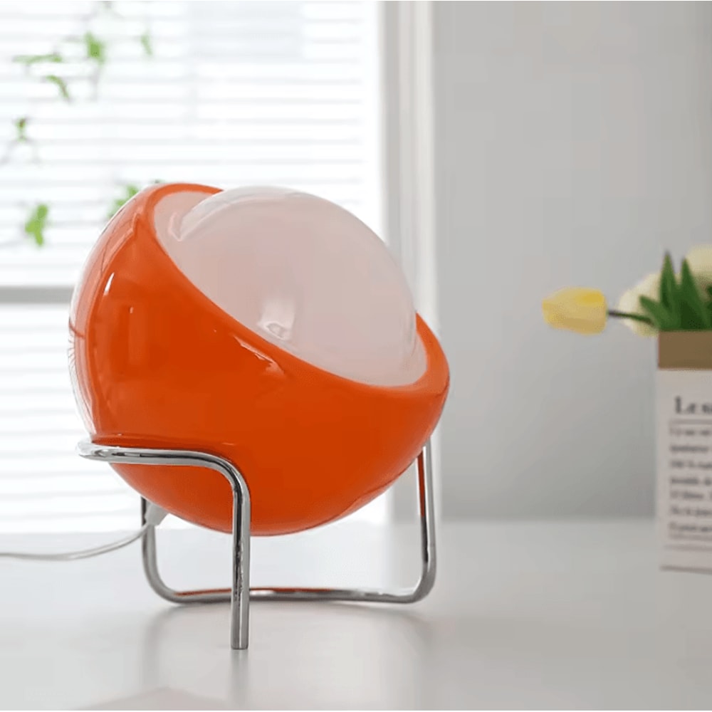 Nordic LED Table Lamp Retro Glass Decorative Bedside And Living Room Light 1