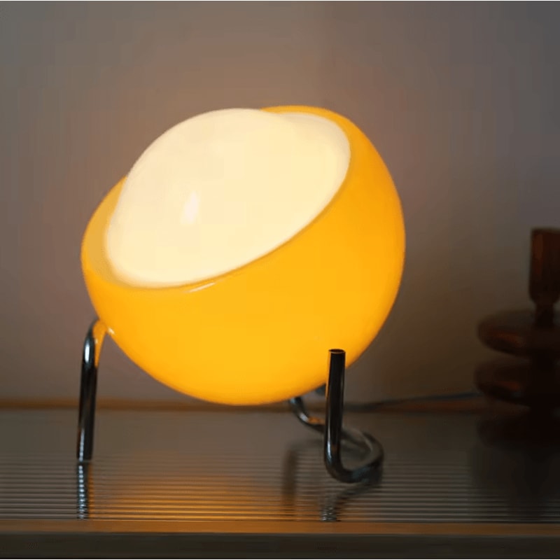 Nordic LED Table Lamp Retro Glass Decorative Bedside And Living Room Light 2