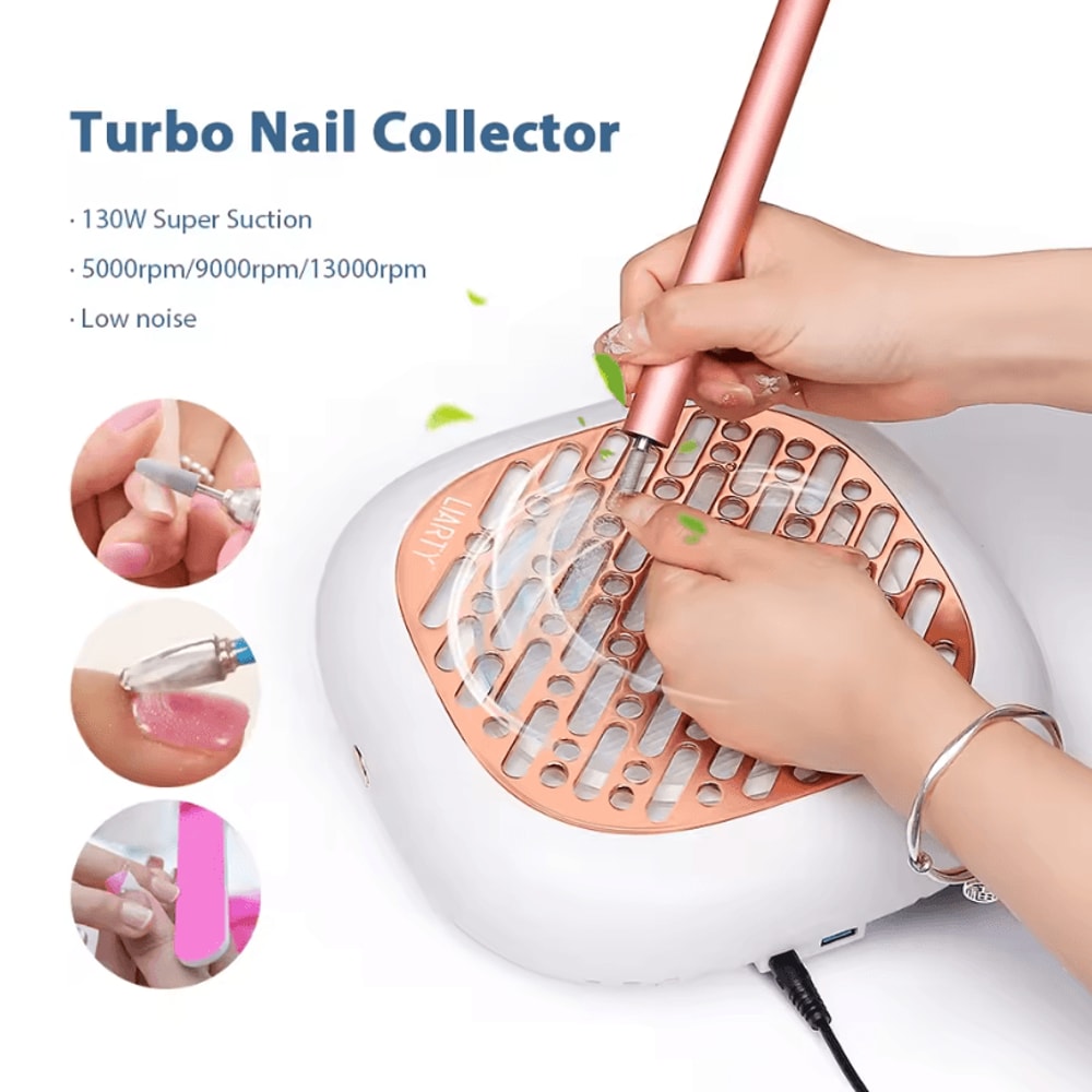 130W Nail Dust Collector Professional Brushless Nail Dust Extractor Vacuum Cleaner 1