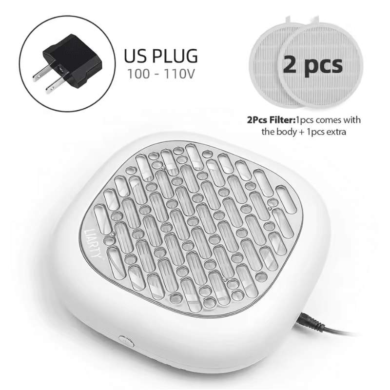 130W Nail Dust Collector Professional Brushless Nail Dust Extractor Vacuum Cleaner 9