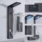 LED Rain Shower Panel System Waterfall And SPA Massage Digital Display Shower Faucet Set 16
