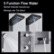 LED Rain Shower Panel System Waterfall And SPA Massage Digital Display Shower Faucet Set 2