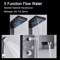 LED Rain Shower Panel System Waterfall And SPA Massage Digital Display Shower Faucet Set 2