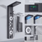 LED Rain Shower Panel System Waterfall And SPA Massage Digital Display Shower Faucet Set 7