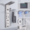 LED Rain Shower Panel System Waterfall And SPA Massage Digital Display Shower Faucet Set 8