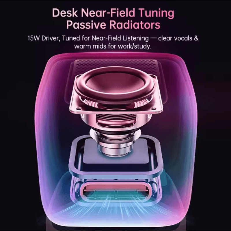 Retro Pixel Art Bluetooth Speaker Portable LED Display Alarm Clock Creative Sound Device 1