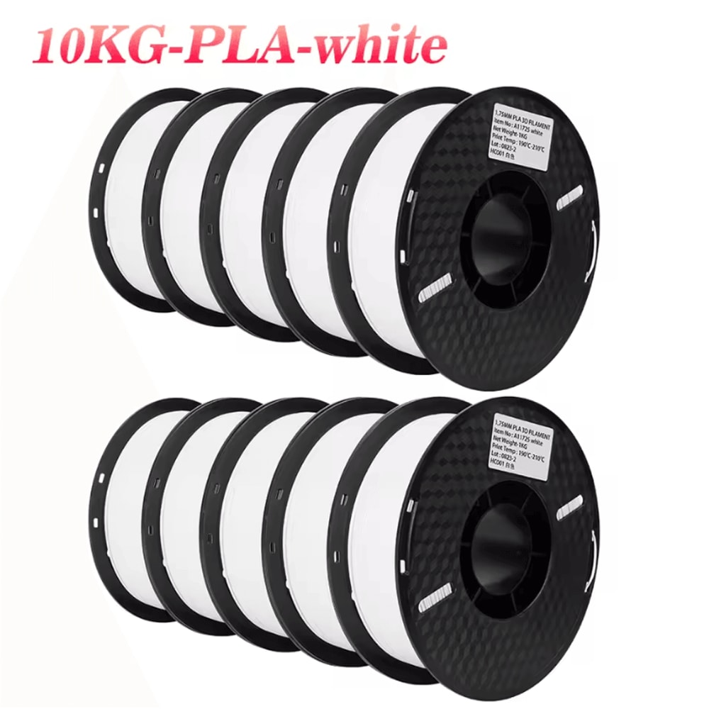 KINGROON 10kg PLA PETG 175mm 3D Printer Filament Bundle Mixed Colors FDM Material 9