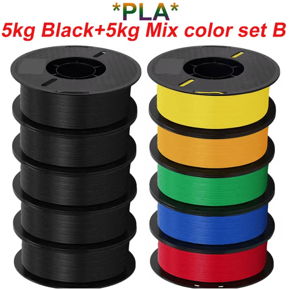 KINGROON 10kg PLA PETG 175mm 3D Printer Filament Bundle Mixed Colors FDM Material 19