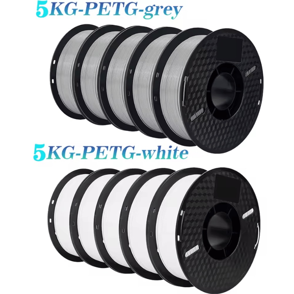 KINGROON 10kg PLA PETG 175mm 3D Printer Filament Bundle Mixed Colors FDM Material 23
